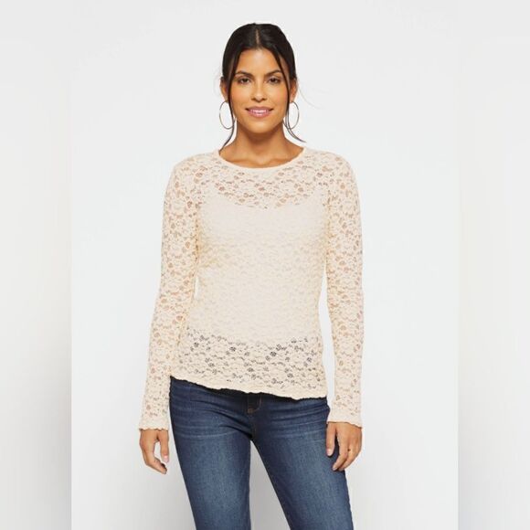Rebecca Taylor Romantic Coquette Fairy Whimsigoth Coastal Cowgirl Lace Top S - Picture 1 of 15